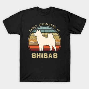 Easily Distracted By Shibas T-Shirt